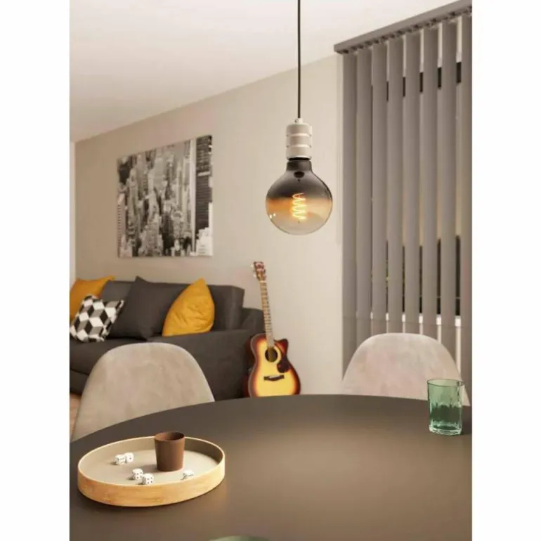 Suspension Eglo YORTH Noir, Argenté, 1 lumière