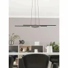 Suspension Eglo ZILLERIO-Z LED Noir, 5 lumières