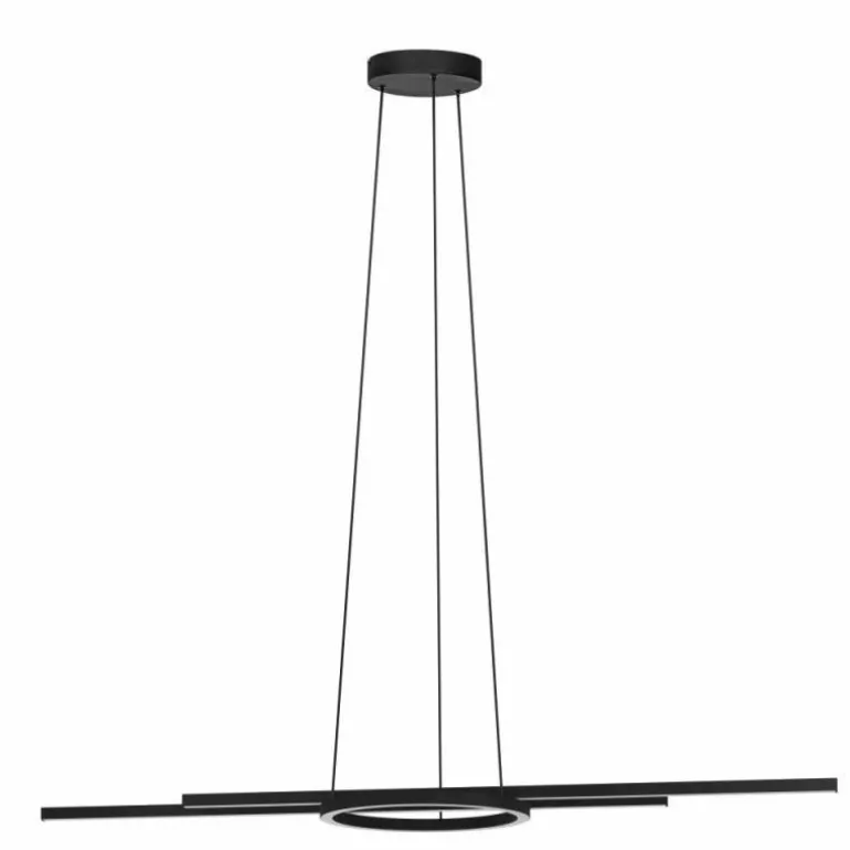 Suspension Eglo ZILLERIO-Z LED Noir, 5 lumières