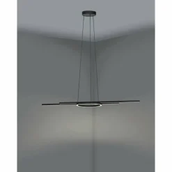 Suspension Eglo ZILLERIO-Z LED Noir, 5 lumières