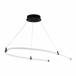 Suspension Eglo-Leuchten ALAMEDILLA LED Noir, 1 lumière