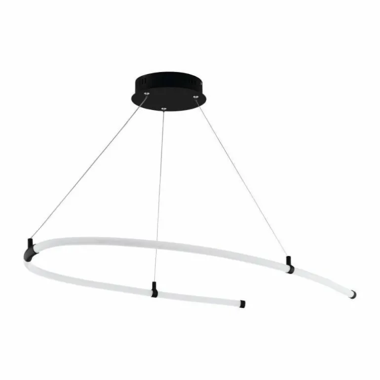 Suspension Eglo-Leuchten ALAMEDILLA LED Noir, 1 lumière