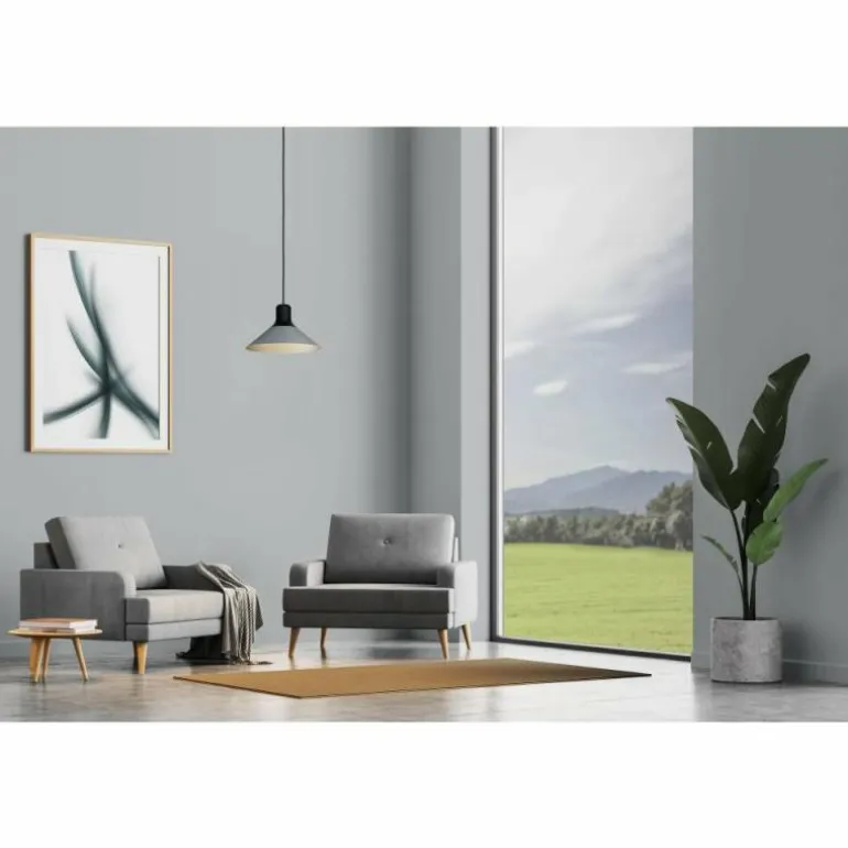 Suspension Eglo-Leuchten ABREOSA Gris, Noir, 1 lumière