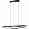 Suspension Eglo-Leuchten BOYAL LED Brun, Noir, 3 lumières