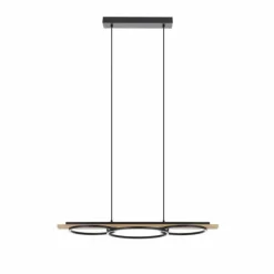 Suspension Eglo-Leuchten BOYAL LED Brun, Noir, 3 lumières