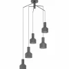Suspension Eglo-Leuchten CASIBARE Noir, 5 lumières