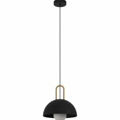 Suspension Eglo-Leuchten CALMANERA Laiton, Noir, 1 lumière