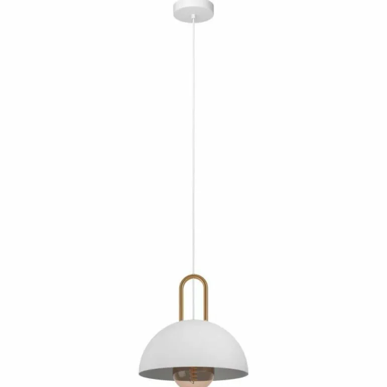Suspension Eglo-Leuchten CALMANERA Laiton, Blanc, 1 lumière