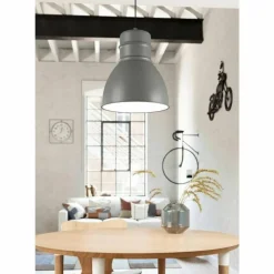 Suspension Eglo-Leuchten EBURY Gris, Blanc, 1 lumière