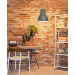 Suspension Eglo-Leuchten EBURY Gris, Blanc, 1 lumière