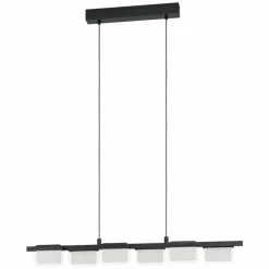 Suspension Eglo-Leuchten ERVIDEL LED Noir, 6 lumières