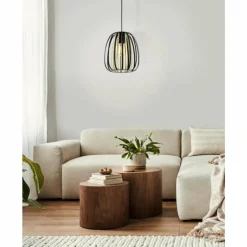 Suspension Eglo-Leuchten ENCINITOS Or, Noir, 1 lumière