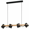 Suspension Eglo-Leuchten HORNWOOD Crème, Noir, 4 lumières