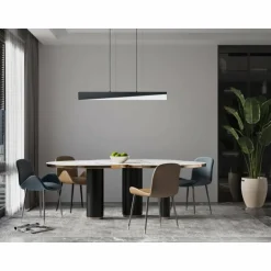 Suspension Eglo-Leuchten ISIDRO LED Noir, 1 lumière