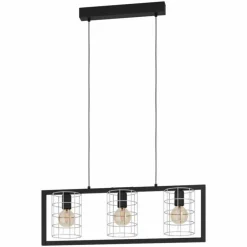 Suspension Eglo-Leuchten JUBILY Noir, 3 lumières