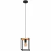 Suspension Eglo-Leuchten LIBERTAD Brun, Noir, 1 lumière