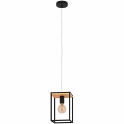 Suspension Eglo-Leuchten LIBERTAD Brun, Noir, 1 lumière