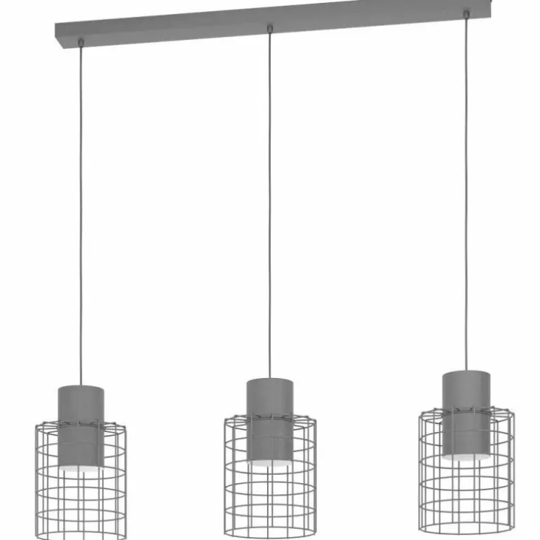 Suspension Eglo-Leuchten MILLIGAN Noir, Blanc, 3 lumières