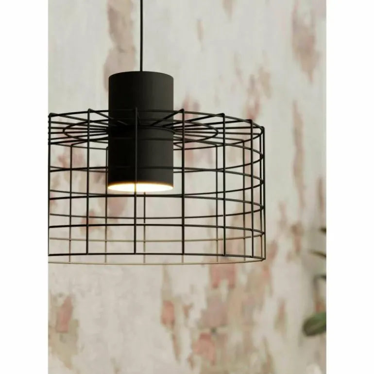 Suspension Eglo-Leuchten MILLIGAN Noir, Blanc, 1 lumière