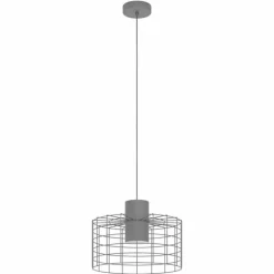 Suspension Eglo-Leuchten MILLIGAN Noir, Blanc, 1 lumière