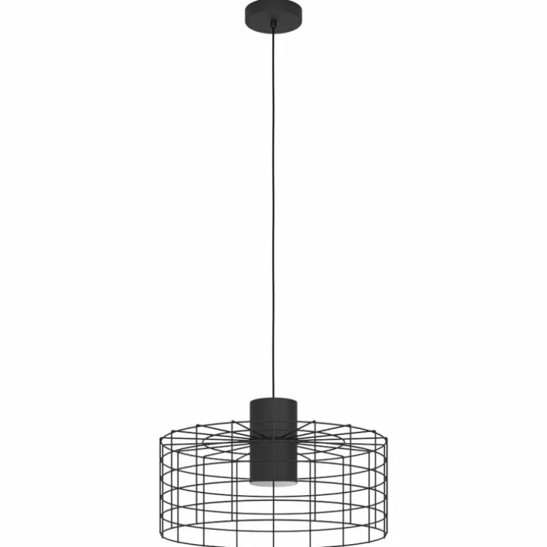 Suspension Eglo-Leuchten MILLIGAN Noir, Blanc, 1 lumière