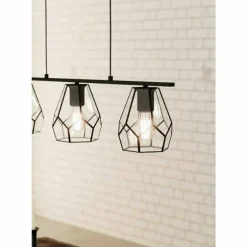 Suspension Eglo-Leuchten MARDYKE Noir, 3 lumières