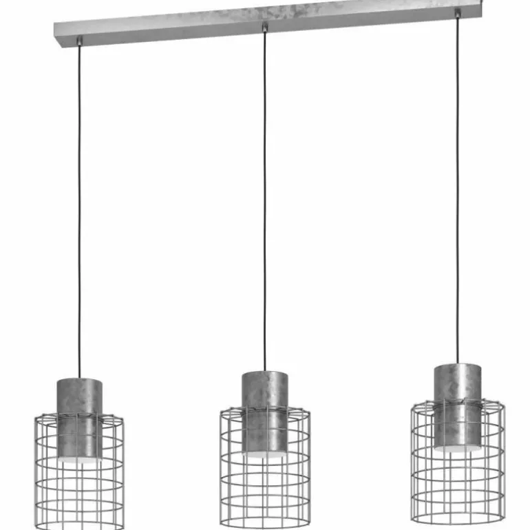 Suspension Eglo-Leuchten MILLIGAN Zingué, Blanc, 3 lumières