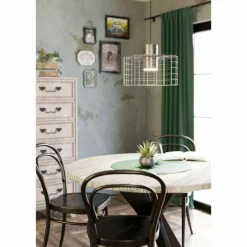 Suspension Eglo-Leuchten MILLIGAN Zingué, Blanc, 1 lumière