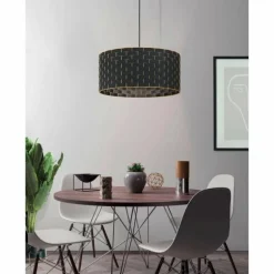 Suspension Eglo-Leuchten MARASALES Noir, 1 lumière