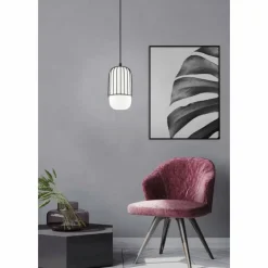 Suspension Eglo-Leuchten MULEGES Noir, 1 lumière