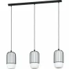 Suspension Eglo-Leuchten MULEGES Noir, 3 lumières