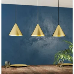 Suspension Eglo-Leuchten NARICES Noir, 3 lumières