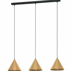 Suspension Eglo-Leuchten NARICES Noir, 3 lumières