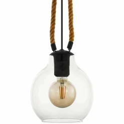 Suspension Eglo-Leuchten RODING Brun, Noir, 1 lumière