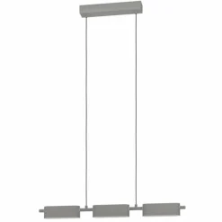 Suspension Eglo-Leuchten ROVIRA LED Argenté, 3 lumières