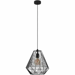 Suspension Eglo-Leuchten STYPE Noir, 1 lumière