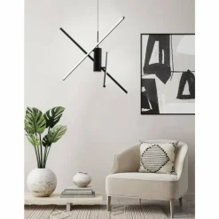 Suspension Eglo-Leuchten SALITRE LED Noir, 1 lumière