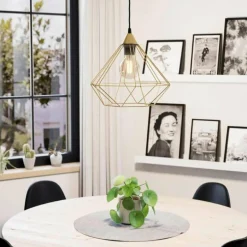 Suspension Eglo-Leuchten TARBES Laiton, 1 lumière