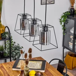 Suspension Ehtamo Noir, 3 lumières