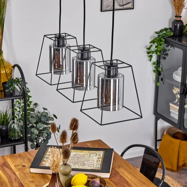 Suspension Ehtamo Noir, 3 lumières