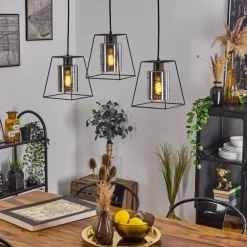 Suspension Ehtamo Noir, 3 lumières