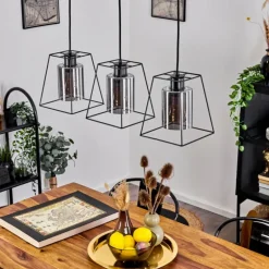 Suspension Ehtamo Noir, 3 lumières