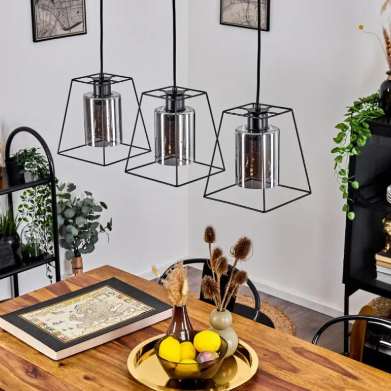 Suspension Ehtamo Noir, 3 lumières