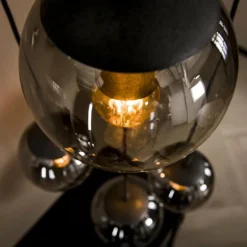 Suspension Eidanger Argent Oxydé, 5 lumières