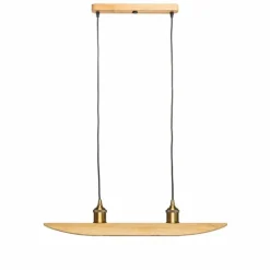 Suspension Elobra Colombia Retro Écru, 2 lumières