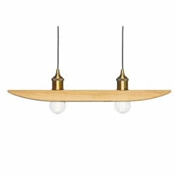 Suspension Elobra Colombia Retro Écru, 2 lumières