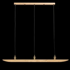 Suspension Elobra Colombia Retro Écru, 3 lumières