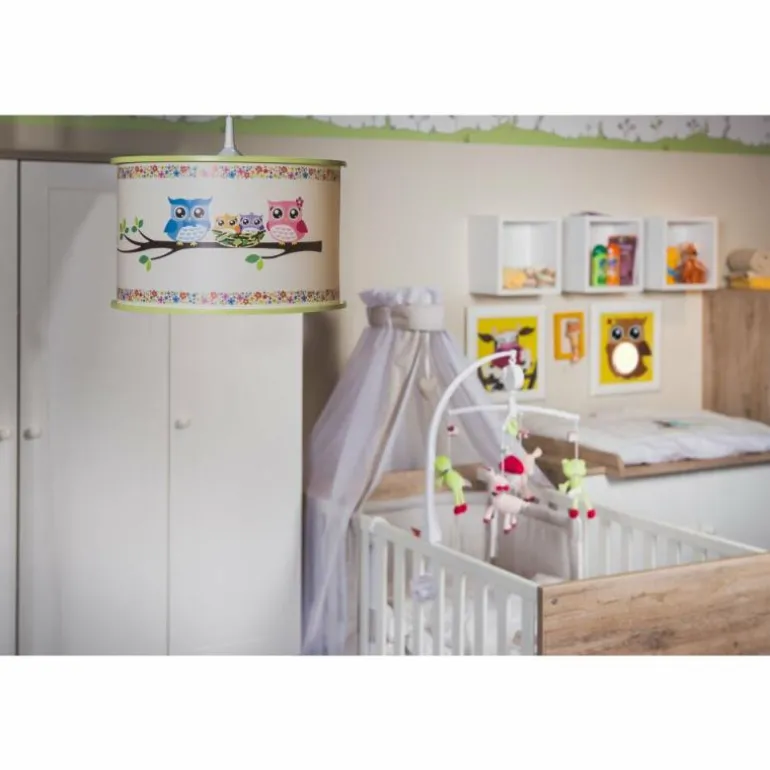 Suspension Elobra EULENFAMILIE Vert, 1 lumière