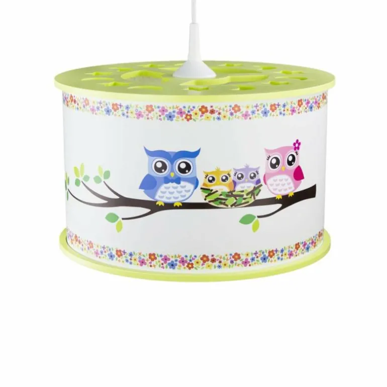 Suspension Elobra EULENFAMILIE Vert, 1 lumière