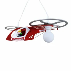 Suspension Elobra FRED Rouge, Argenté, 2 lumières